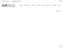Tablet Screenshot of m3yoga.com
